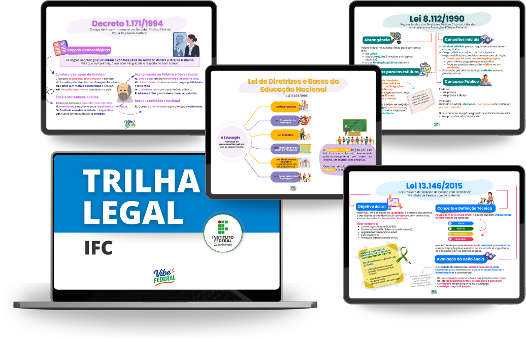 Exemplo do material Trilha Legal