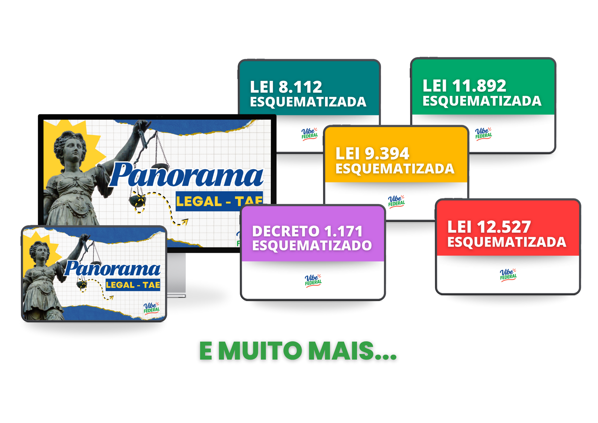 Mockups do Panorama Legal